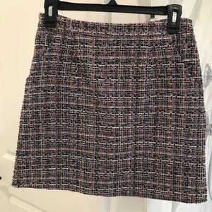 Tweed mini skirt